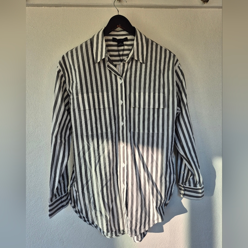 Sanctuary Cotton Button Down Shirt Size XS NWT